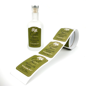 In Logo Tùy Chỉnh Cuộn Nhãn Trong Suốt Rõ Ràng Lá Vàng Tự Dính Nhãn Dán Riêng In Nhãn Maker - Product Image 3