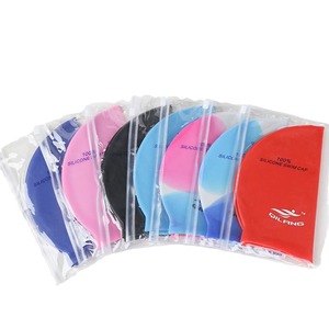 Bonnet de bain en silicone Qilang, extra large, unisexe, pour adultes, couleur unie, sports nautiques - Product Image 3