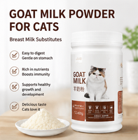 Poudre de lait de chèvre riche en protéines pour chats, anti-diarrhée, absorption rapide, supplément probiotique pour animaux de compagnie, sans lactose