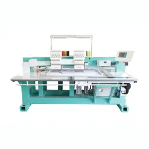 2 head 9/12/15 needles high-performing and work efficient computer embroidery machine