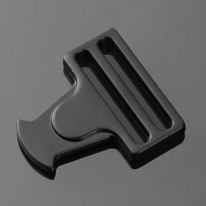 Hebilla de liberación lateral de aleación negra, duradera, para accesorios de bolsos - Product Image 2