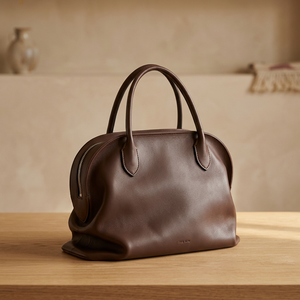 Bolso de Mano Elegante de Cuero Genuino para Mujer, con Cierre, Impermeable, Anti-Robo, Duradero, Ligero, con Correa Cruzada - Product Image 4