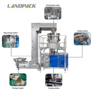 Machine d'emballage Doypack pour grains de café, poisson séché, légumineuses, aliments pour animaux, haricots marinés, olives, bœuf séché, flocons de maïs, châtaignes - Product Image 4