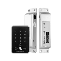 Kit de serrure intelligente sans fil à montage en surface avec verrou électrique et système de contrôle d'accès par clavier