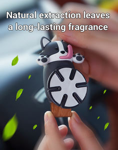 2026 Trending Funny Dog Car Air Freshener Cute Puppy Perfume Hanger Car <b>Mirror</b> Refillable <b>Long</b>-Lasting Scent Essential Oil - Product Image 6
