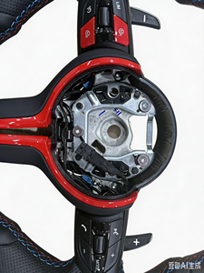 Volant sport en cuir personnalisé en gros, série E, à fond plat, avec support de palettes de changement de vitesse pour <span class=keywords><strong>BMW</strong></span> - Product Image 4