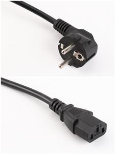 Cables de alimentación de tres enchufes estándar europeo de CA baratos y de alta calidad Cables de extensión para impresora de <span class=keywords><strong>monitor</strong></span> de electrodomésticos de computadora - Product Image 6