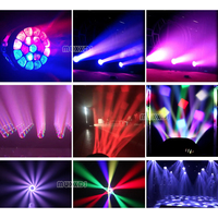 Muxxdj 19X15W RGBW Led Bee Eyes Moving Head Zoom Wash Strobe Projecteur de scène pour discothèque, boîte de nuit, concert, performance