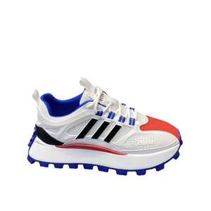Chaussures de sport pour hommes Dad Shoes, blanc, noir, orange, maille respirante, semelle en caoutchouc, talon moyen, style sport, chaussures de marche - Product Image 5