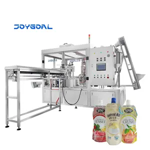 Automatic food filling machine pouch with spout stand up pouch with spout filling machine