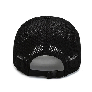 Wholesale Custom Patch Logo 6 Panel Summer Breathable Polyester Mesh Unisex Baseball Cap Sports Caps Sun <b>Hat</b> for Women Men - Product Image 6