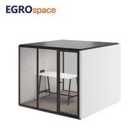 Cabine téléphonique acoustique portable EGROspace pour usage commercial, espace privé intérieur, espace de réunion modulaire, bureau insonorisé