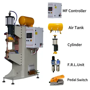 Free Spare Parts 3 Phase Portable 380v Spot Welders Medium Frequency Inverter Dc Spot Welding Machine