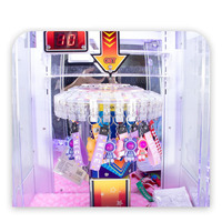 Machine de jeu automatique à prémiers et cadeaux, modèle Lucky Star Crazy Toy Game, avec fonction de découpe de prix, acceptant les paiements par pièces, espèces et cartes