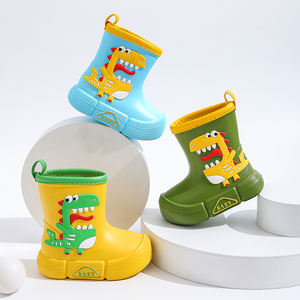 Fabriek Groothandel Kinderen Waterdichte Regenlaarzen Met Dinosaurus Cartoon Ontwerp Eva Licht Gewicht Voor Kinderen En Babys - Product Image 2