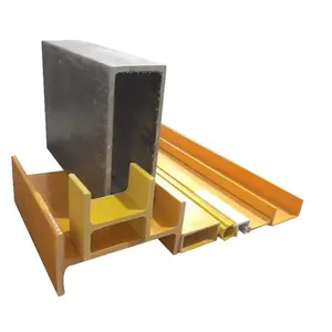 OEM manufacturers directly supply FRP profile pultrusion Fibre pultruded square tube U-channel steel