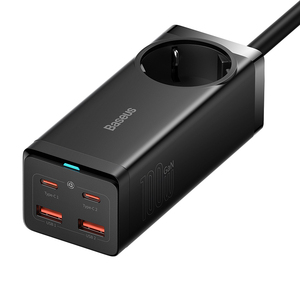 Enchufe de Carga Rápida Multiusos <span class=keywords><strong>Baseus</strong></span> GaN3 Pro con Múltiples Puertos AC+2 U+2C de <span class=keywords><strong>100W</strong></span> - Product Image 1