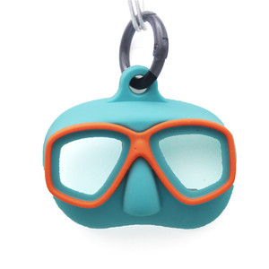 Nuevo Mini Colgante con Forma de Espejo de Buceo, Accesorios de Silicona, Llavero con Espejo de Superficie para Buceo, DIY - Product Image 6