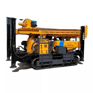 400m hydraulische waterputboorinstallatie, 10000N.m koppel, 28T hijskracht, rupsvoertuig boormachine met zware lier - Product Image 1