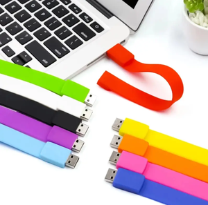 Clés USB personnalisées avec logo, en vrac, pas chères, en silicone, 2 Go, 8 Go, 4 Go, <span class=keywords><strong>bracelet</strong></span>/<span class=keywords><strong>bracelet</strong></span> USB, 16 Go, 32 Go, 64 Go, 128 Go avec interface USB 2.0 - Product Image 3