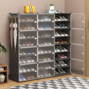 Modular Shoe Cabinet With Dust Proof Design Multi Layer Storage For Entryway Organizing Shoes Space Saving Furniture - Product Image 1