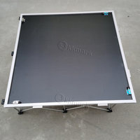 Plateforme de scène en alliage d'aluminium professionnel léger et personnalisable avec pieds pliables