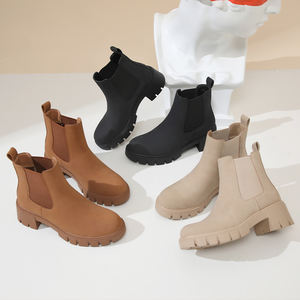 Botas Vaqueras Occidentales para Mujer 2024, Nuevas Botas Cómodas de Media Pantorrilla con Hebilla de Cinturón Estilo Vaquero Vintage, Botas con Tacón Grueso - Product Image 2