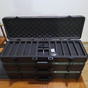 200 300 500 पीएस क्ले पोकर चिप पु चमड़े के मामले एल्यूमीनियम केस कस्टम बनाया लोगो थोक - Product Image 5