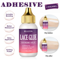 Kit d'installation de perruque à tenue extra forte, Mousse teintée pour lace, Spray de fusion, Protecteur cutané, Adhésif pour perruque, Colle et dissolvant pour lace