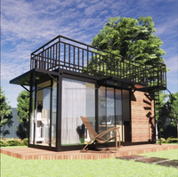 Maison conteneur pour balcon personnalisé Kit hôtel modulaire Kit de salle de bain préfabriqué Kit d'hébergement en vedette