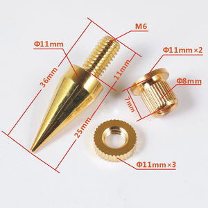 M6 Cuivre Pur Gamme Complète 0-5W Anti-Vibration Haut-Parleur Pieds Tampons D'amortissement Base DIY Accessoires - Product Image 5