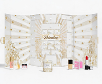 Boîte de calendrier de l'avent beauté personnalisée de 24 jours, emballage cadeau en carton de luxe avec insert en EVA pour échantillons de soins de la peau