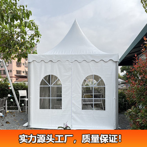 Carpa Pagoda de 3-6m Cuadrados, Tela Oxford Impermeable, Carpa para Exposiciones, Uso en Exteriores - Product Image 1