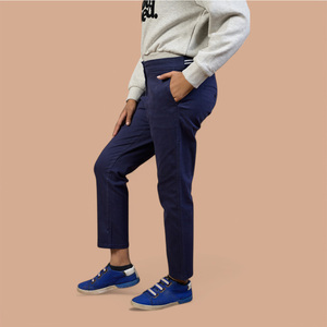 Pantalon chino 100 % coton coupe droite avec taille à boutons ajustable pour femme – Qualité supérieure, dernier design 2026 - Product Image 5