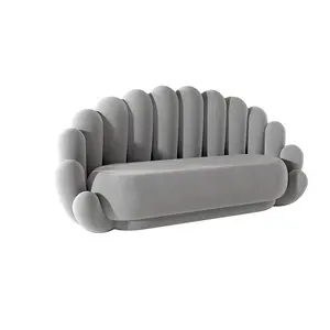 Salon <span class=keywords><strong>de</strong></span> manucure en velours canapé d'attente meubles <span class=keywords><strong>de</strong></span> salon nordique bureau réception loisirs canapé en gros - Product Image 1