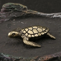 Métal moulé sous pression artisanat tortue jouet décorations en laiton pour la publicité Souvenir et anniversaire modèle en aluminium plaqué
