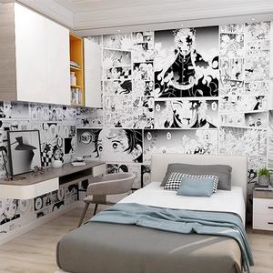 วอลเปเปอร์ลายการ์ตูนญี่ปุ่น นักล่าผี หนุ่ม ขาวดำ สำหรับตกแต่งผนังห้องนอน - Product Image 2