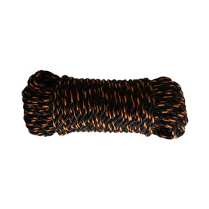 Hitech Rope Factory <strong>Truck</strong> Rope Twisted Polypropylene Rope for Cargo <strong>Straps</strong>, Boating and More Black Orange - Product Image 1