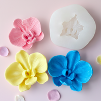 Moule en silicone pour fleur d'orchidée Phalaenopsis 3D - Outil de fabrication de bougies de qualité alimentaire écologique