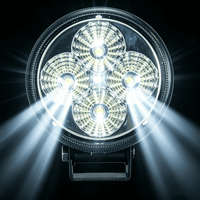 Projecteur de travail LED 3,2 pouces 12W 6000K, étanche IP68, 12-48V 800lm, lampe auxiliaire pour conduite tout-terrain, voiture, camion, chariot élévateur, engins