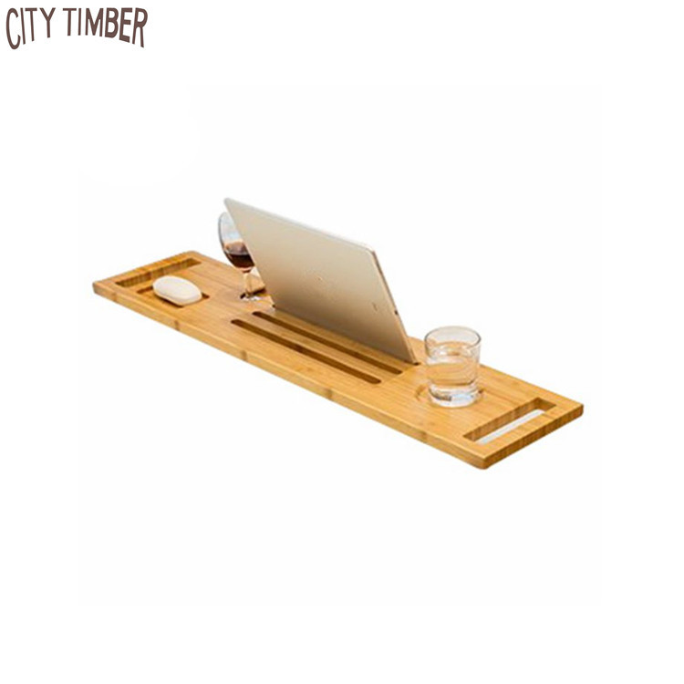 wholesale hot selling new design bathroom bamboo bathtub tray bathtub caddy