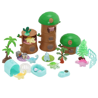 Ensemble de jouets éducatifs pour enfants en plastique ABS écologique personnalisé, figurines de chats/chiens/hamsters/lapins, pour les enfants de 5 à 14 ans et plus, jeu d'imitation coloré