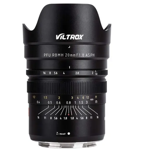 VILTROX 20mm f1.8 Full Frame Wide-Angle Fixed/Prime Manual Focus Lens for Nikon Z Mount Mirrorless Cameras Z7 Z6