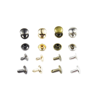 Rivets à double capuchon en acier inoxydable, tête zinguée polie, tête fraisée, classe 51 ISO15977, rivets aveugles 6mm-9mm pour vêtements