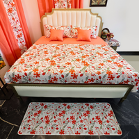 En stock : Ensemble de draps king size 13 pièces avec rideaux assortis et poches extra profondes – Vente en gros de parures de draps