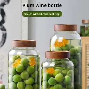 Bouteilles en verre <span class=keywords><strong>de</strong></span> grande capacité pour l'agriculture, vente chaude, 1L-4L, prune, mûre et vin <span class=keywords><strong>de</strong></span> fruits - Product Image 5