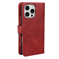 Étui de téléphone moderne à 9 emplacements pour cartes pour iPhone 18 Pro Max 17 17e 16e 15 14, en cuir PU magnétique avec porte-cartes et béquille, style simple INS