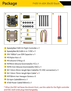 SpeedyBee F405 V4 STM32F405 ICM42688P 60A 30x30 ชุดควบคุมการบินและตัวควบคุมกระแสไฟฟ้า (FC&ESC) สำหรับ FPV RC - Product Image 6