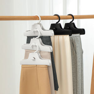 Weißer Kunststoff bügel Flexible platzsparende Überlagerung für Schal mantel Küchen garderobe Stapelbarer Schal halter - Product Image 5