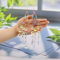 Offre Spéciale : Attrape-soleil en cristal d'améthyste, carillons éoliens, prismes, pierres suspendues, artisanat, décoration Feng Shui Lune